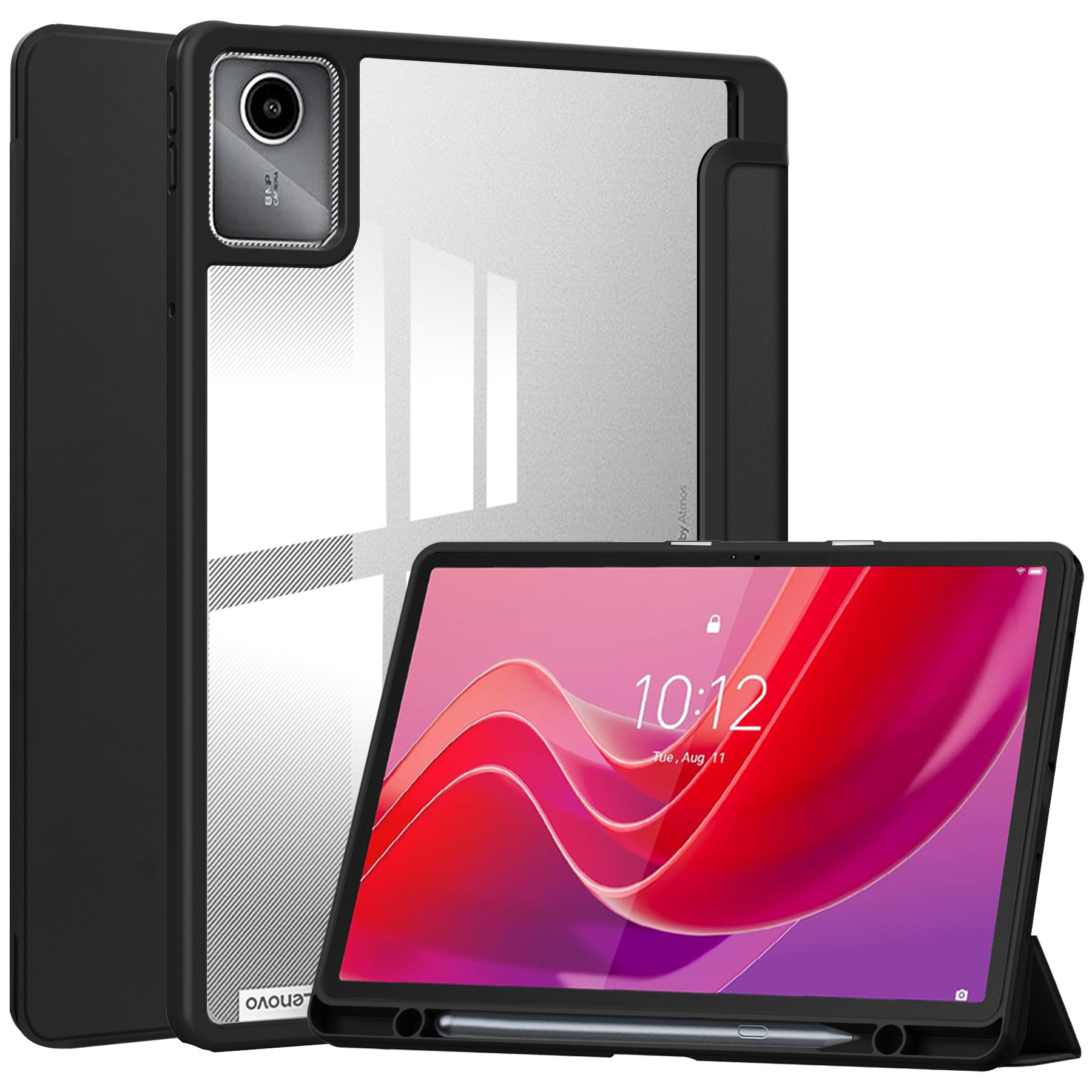 适用2024联想Lenovo Tab M11保护套防摔11英寸全包透明亚克力联想小新PAD磁吸TB一330FU/FC外壳tb331支架硅胶