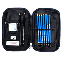 German imported stationery STAEDTLER 100SET3 sketch set, drawing pencil, eraser, pencil sharpener 100, blue pole drawing set HB/2B/4B/6B/8B/10B/12B thumbnail 6