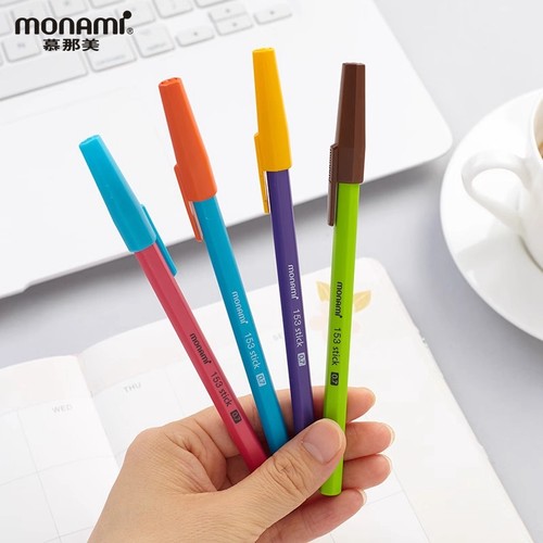 韩国慕娜美黑色0.7mm圆珠笔