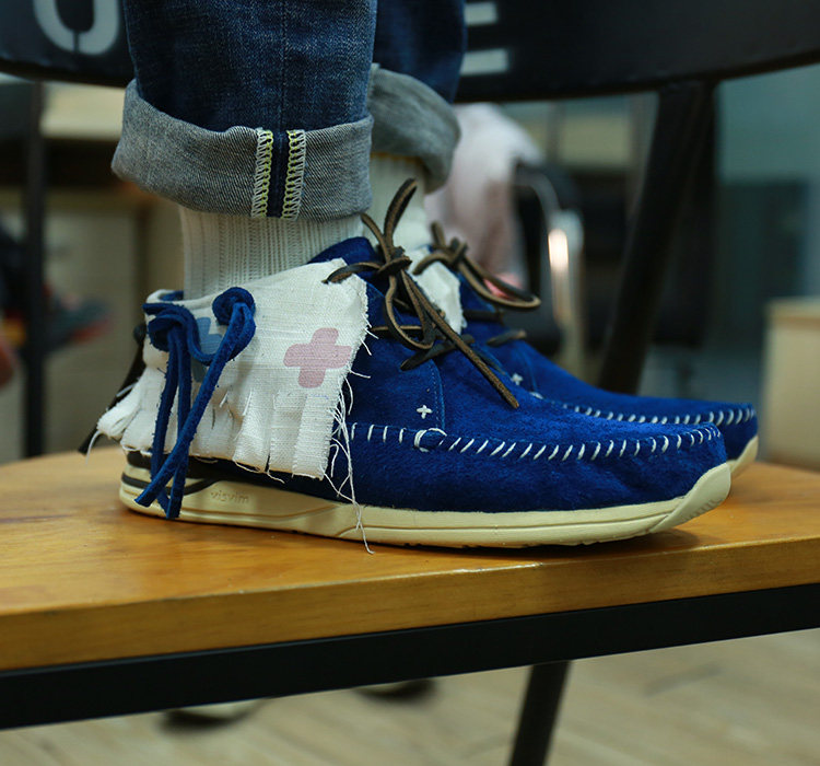 VISVIM UNCLE GUI fbt乞丐流苏款返绒牛皮网红固特异系带真皮男鞋