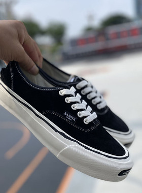 MADNESS X KAMIYA  余文乐联名款牛反毛皮复古鲨鱼齿联名款板鞋男