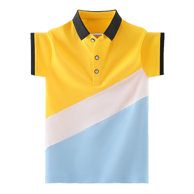 男童短袖T恤条纹时尚POLO衫