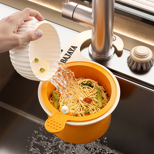 2025新款沥水篮厨房水槽滤水篮可挂式水池家用分离食物残渣过滤篮