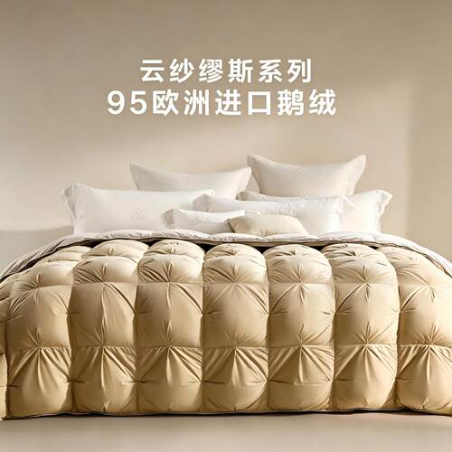 YOLANNA/意·欧恋纳欧洲进口95鹅绒被真丝莫代尔羽绒被云纱缪斯