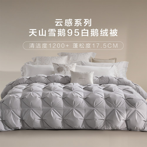 YOLANNA/意·欧恋纳云感A类天山雪鹅95白鹅绒被蒙古包春秋冬被芯