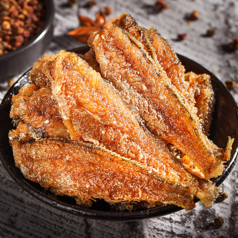 铭元香酥小黄鱼舟山特产小鱼干即食海味零食辣味休闲食品网红小吃