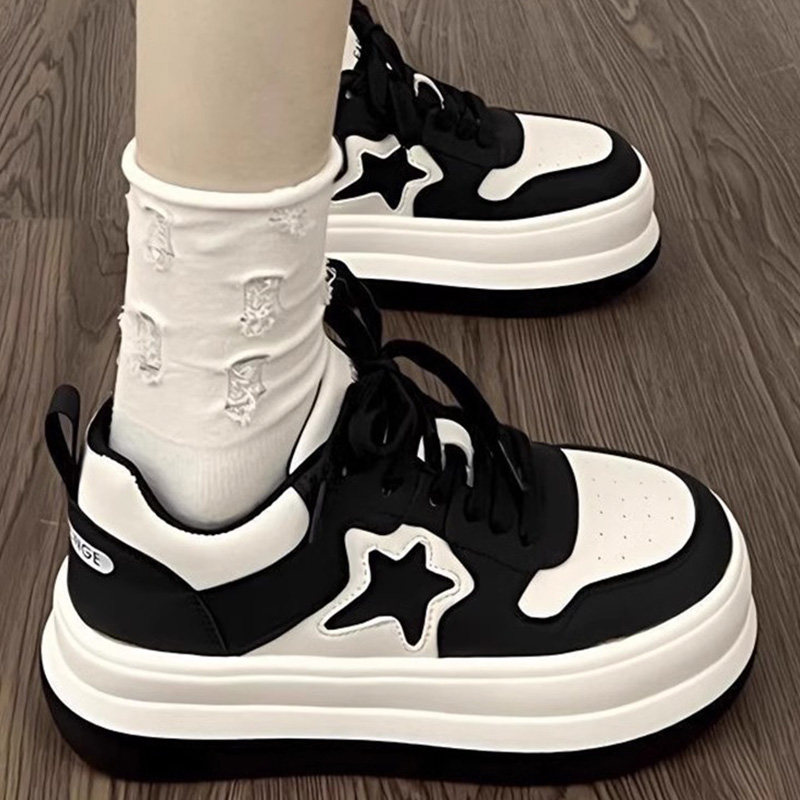 运动鞋女2025春秋新款软底百搭休闲版鞋子爆款小白鞋透气板鞋厚底