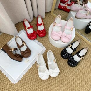 百搭软妹lolita圆头蝴蝶结小皮鞋女2026春新款日系学院风玛丽珍鞋