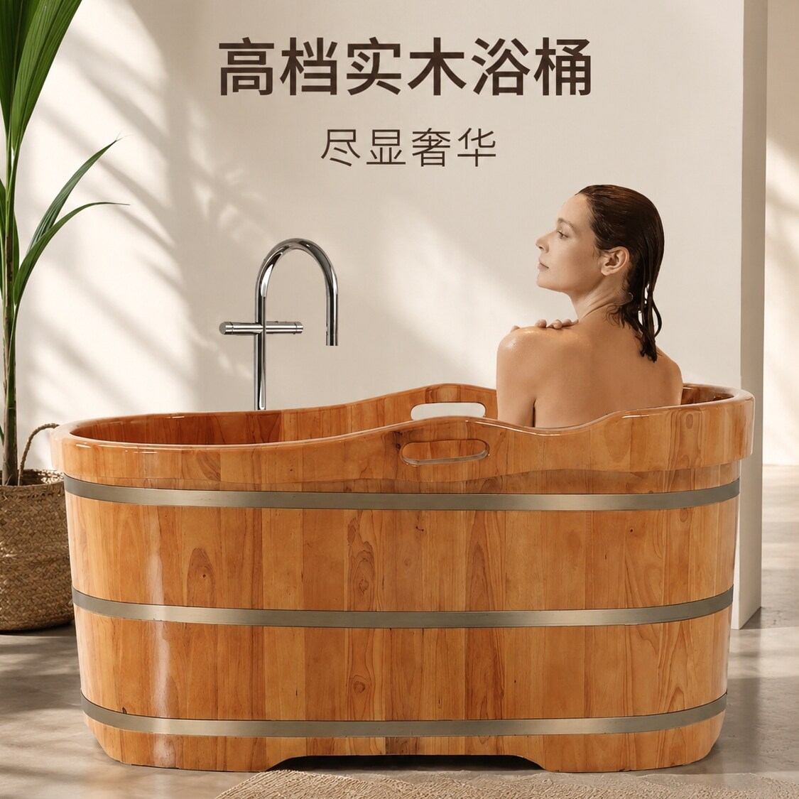 泡澡木桶浴缸实木沐浴桶