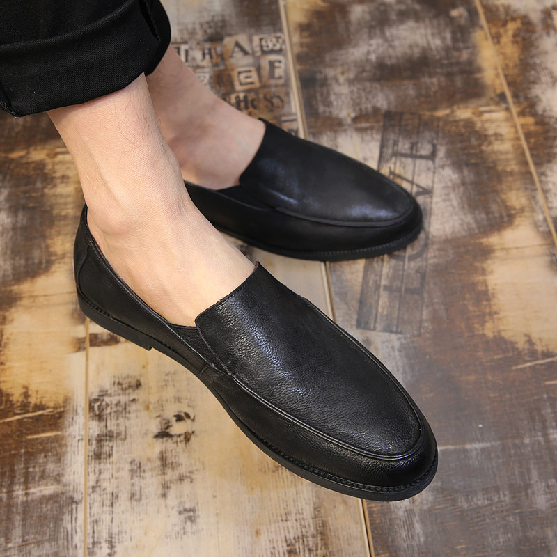 genuine leather England peas Men's Shoes Korean Edition Lazy man A pedal Trendy shoes Low Set foot leisure time leather shoes Lok Fu shoesin the Men's Shoes, Low shoes  category - from Buy2taobao.com to provide professional Taobao agent buy service