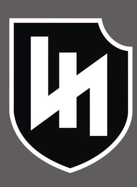 装甲师车贴德国标志贴纸盾标反光汽车贴纸C156