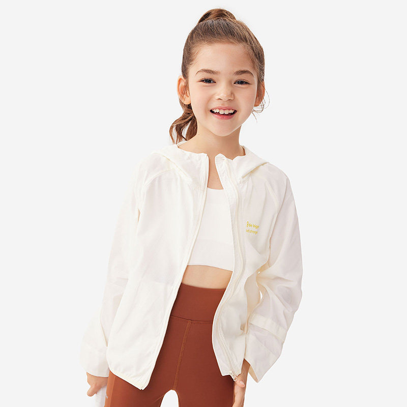 【抗紫外UPF50+】纯一良品男女童米色防晒衣2025夏装户外运动外套