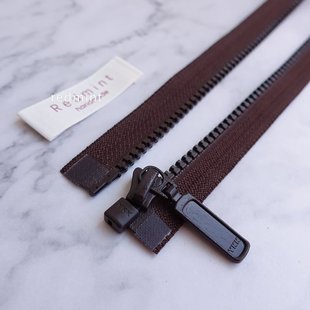 5#YKK拉链树脂单头开尾外套开衫夹克羽绒毛衣服装塑胶拉锁咖啡141