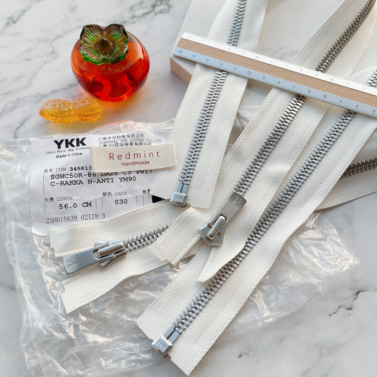 YKK拉链Excella高档玉米牙打磨齿