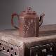 手工浮雕刻坭兴陶特级茶壶 福临八方 名师 180cc六堡茶具非紫砂壶