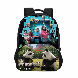 跨境A Minecraft Movie印花双肩背包我的世界大电影学生前袋书包