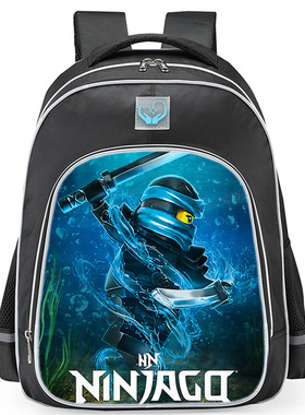 热销乐高LEGO Ninjago Season 5卡通印花潮流反光条书包双肩减负