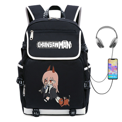 动漫书包Cosplay 电锯人 Chainsaw Man双肩背包笔记本电脑旅行包