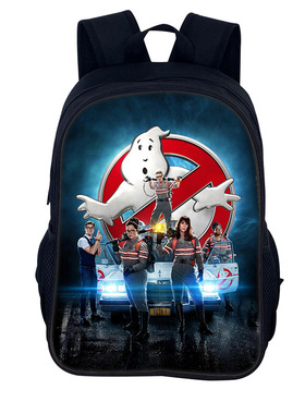 跨境新款捉鬼敢死队 GhostBusters动漫书包 3D印花学生双肩背包