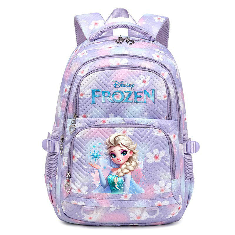 欧美卡通公主印花双肩背包青少年学生背包小学生可爱卡通书包女款