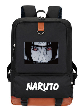 跨境新品卡通动漫火影忍者双肩包naruto书包双肩背包中小学生书包