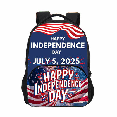 跨境批发美国独立日印花双肩背包 Independence Day中小学生书包