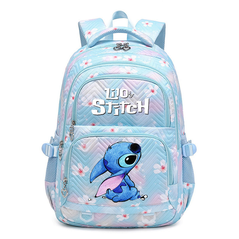 新款卡通图案印花双肩包的青少女学生书包儿童大容量书包可爱卡通