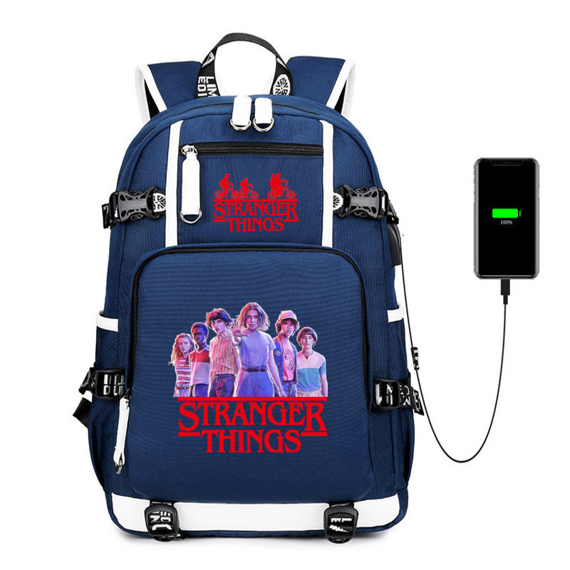 2022爆品流行怪奇物语青少年学生书包男女休闲旅行双肩背包