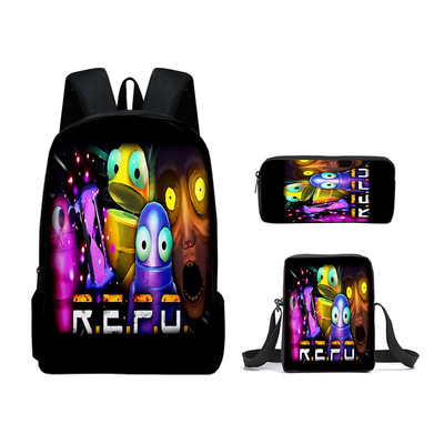 3D新品恐怖游戏回收行动 R.E.P.O repo 双肩包学生背包斜挎包笔袋