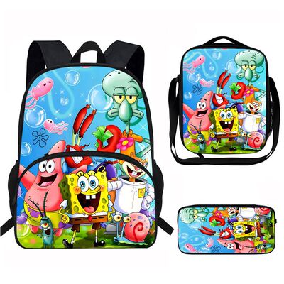 SpongeBob SquarePants 支持速卖通JIT代发货 海绵宝宝餐包三件套