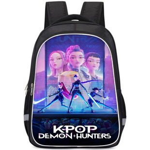 K-POP猎魔女团背包儿童书包 K-Pop: Demon Hunters大容量双肩书包