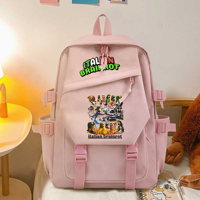 通通哥Sahur木棍人鲨鱼大象树人山海经卡通学生背包男女双肩书包