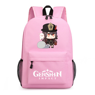 亚马逊独立站Genshin Impact元神动漫周边星空双肩书包中学生书包