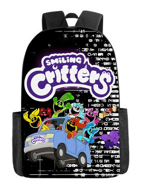 跨境新款波比的游戏时间第三章smiling critters全幅微笑动物书包
