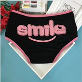 女初中学生三角 卡通字母少女生纯棉中腰舒适可爱低腰内裤 5条 包邮