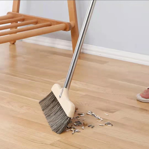 美丽雅不锈钢杆鬃毛扫帚扫把笤帚