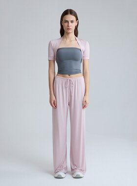 高腰显瘦阔腿瑜伽裤女