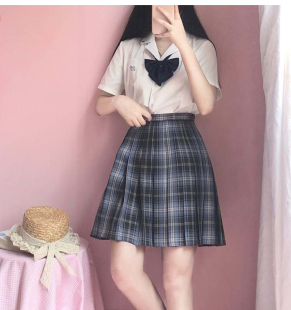泷岛海jk制服格裙 女短裙百褶裙日系校供感制服裙高腰半身裙a字裙