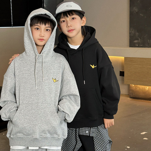 品牌童装中大童青少年连帽卫衣秋款男童潮牌套头衫韩版儿童上衣
