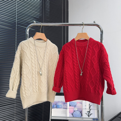 大E小e童装男女童加厚毛衣