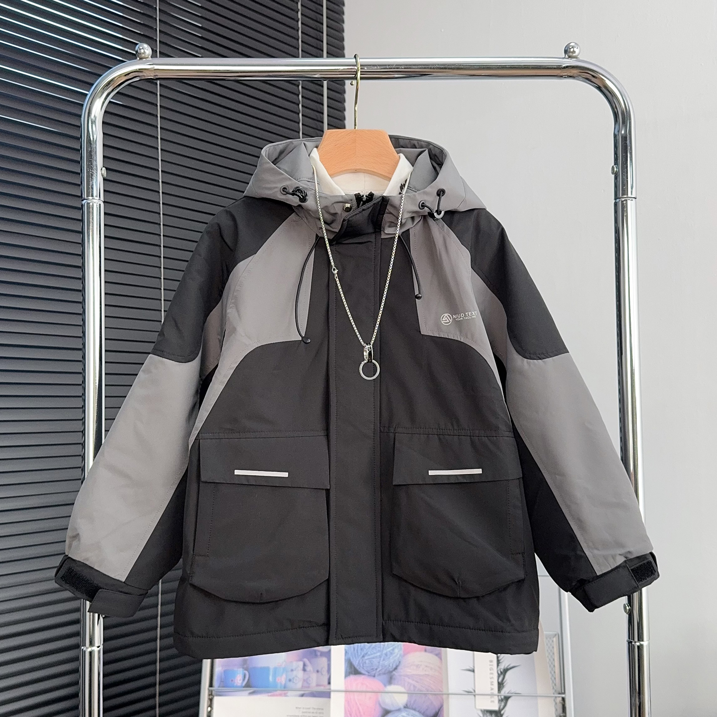 牛哆哆童装男童加绒冲锋衣