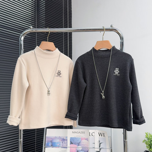 大E小e童装男女童德绒打底衫