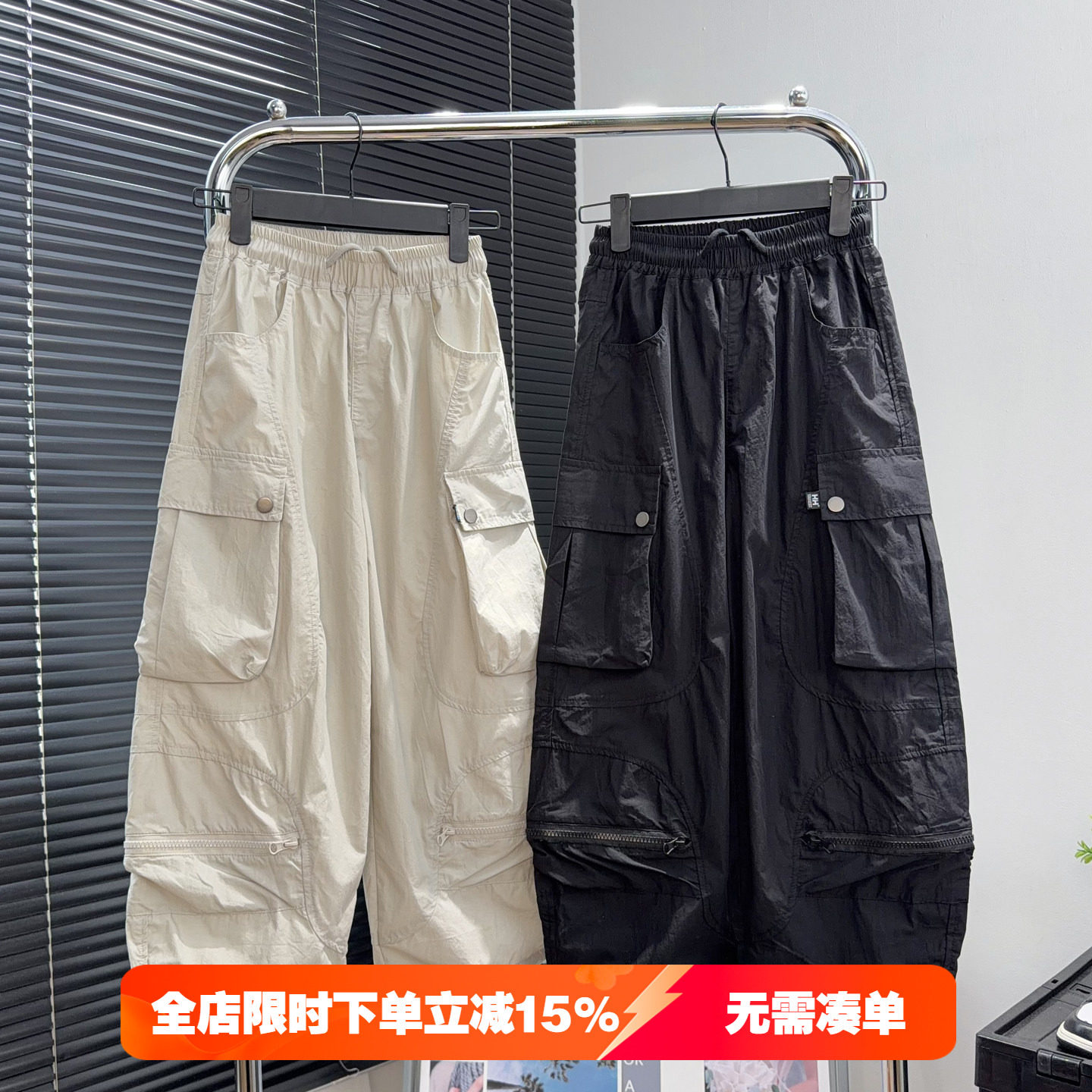 大E小e童装男女童工装裤2026春夏款中大童休闲裤儿童户外裤潮9328