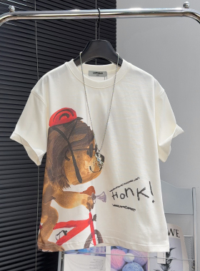 啦芙莱童装男女童短袖T恤2026夏款中大童圆领半袖儿童体恤衫7307