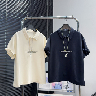 【青少年】儿童POLO衫2026夏季中大童短袖t恤衫男女童翻领上衣潮