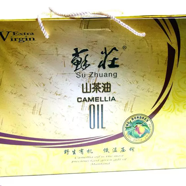 苏庄山茶油 野生山茶油礼盒 纯低温压榨 苏莊健康用油孕妇用油 5L