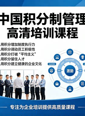 积分制管理让员工自主工作