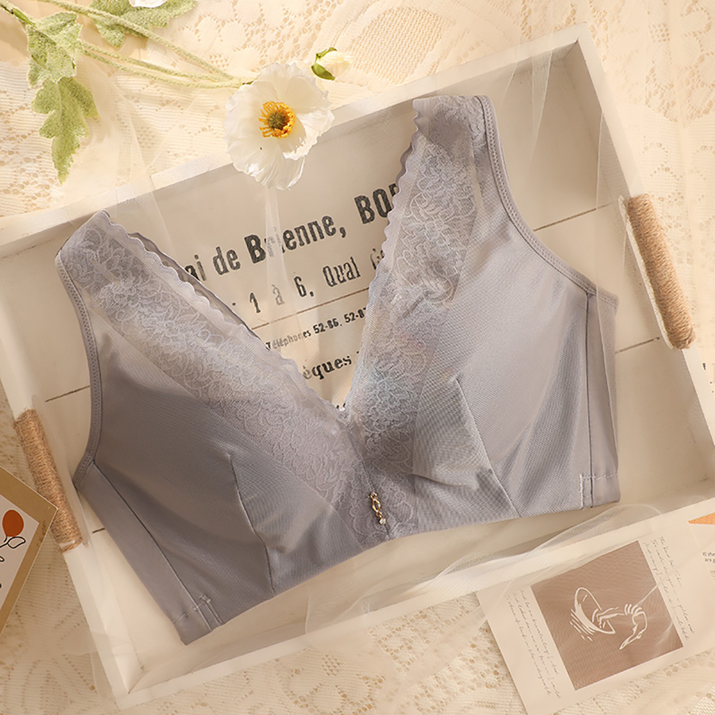 奥维丝丽调整型薄杯透气女士内衣
