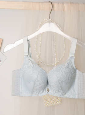 奥维丝丽薄款内衣女小胸聚拢上托厚款AB杯调整型防下垂女士文胸