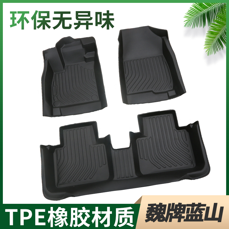 专用蓝山环保防水耐磨tpe脚垫